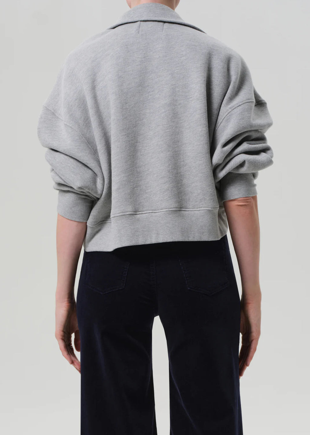 Citizens of Humanity Mirelle Funnel Neck Sweatshirt - Heather Grey