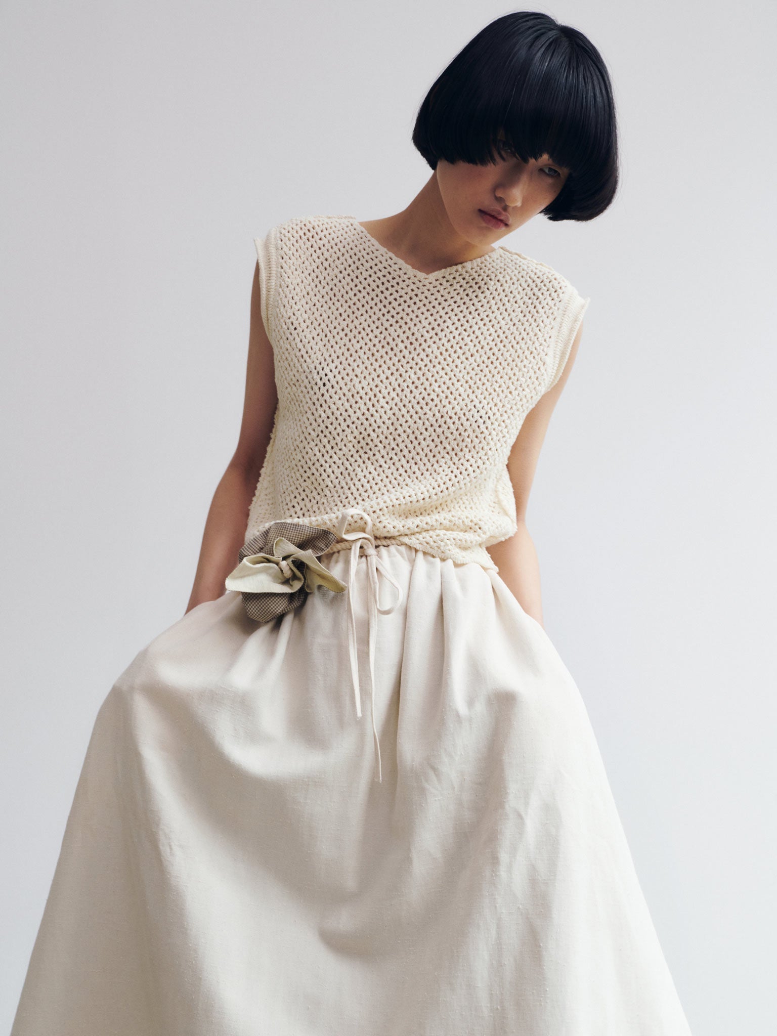 Rus Miru Top - Chalk