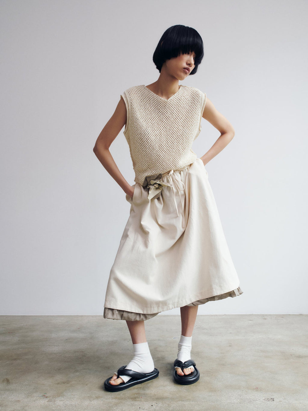 Rus Miru Top - Chalk