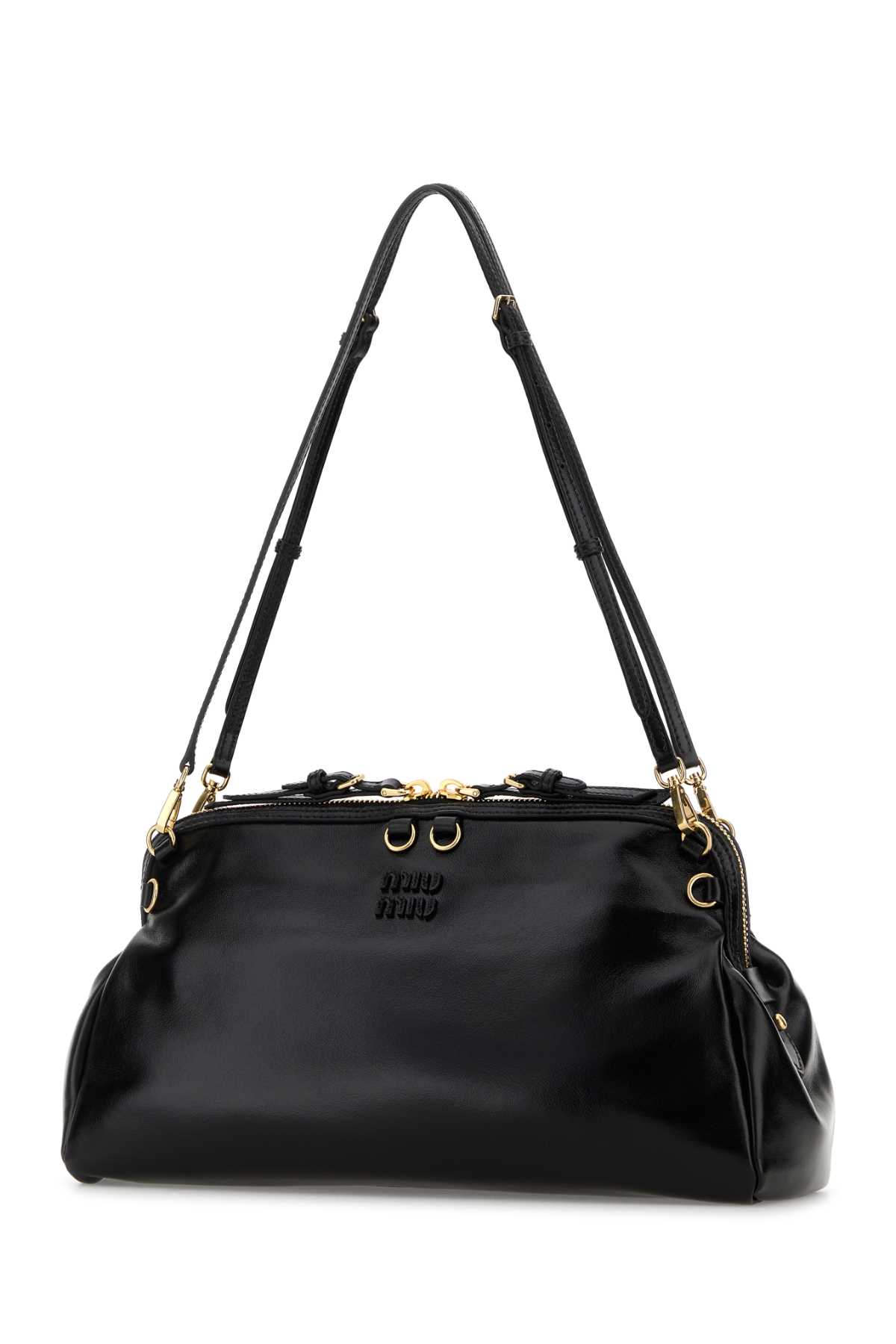 MIU MIU Leather Shoulder Bag - Black