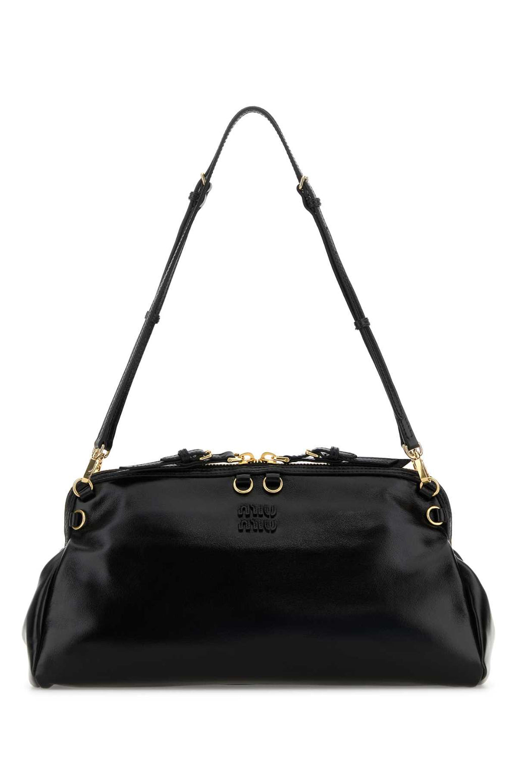 MIU MIU Leather Shoulder Bag - Black