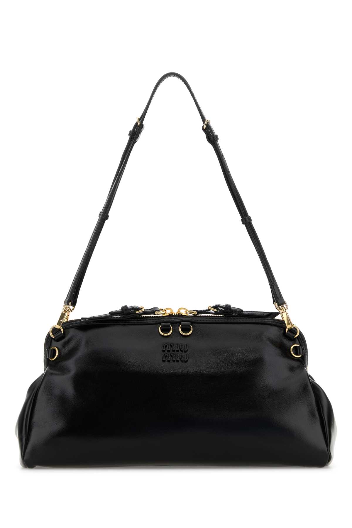 MIU MIU Leather Shoulder Bag - Black
