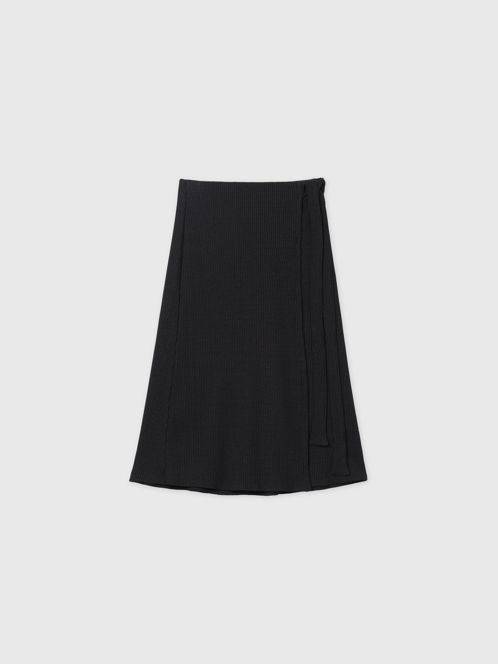 DĀL THE LABEL Modal Rib Knit Wrap Skirt