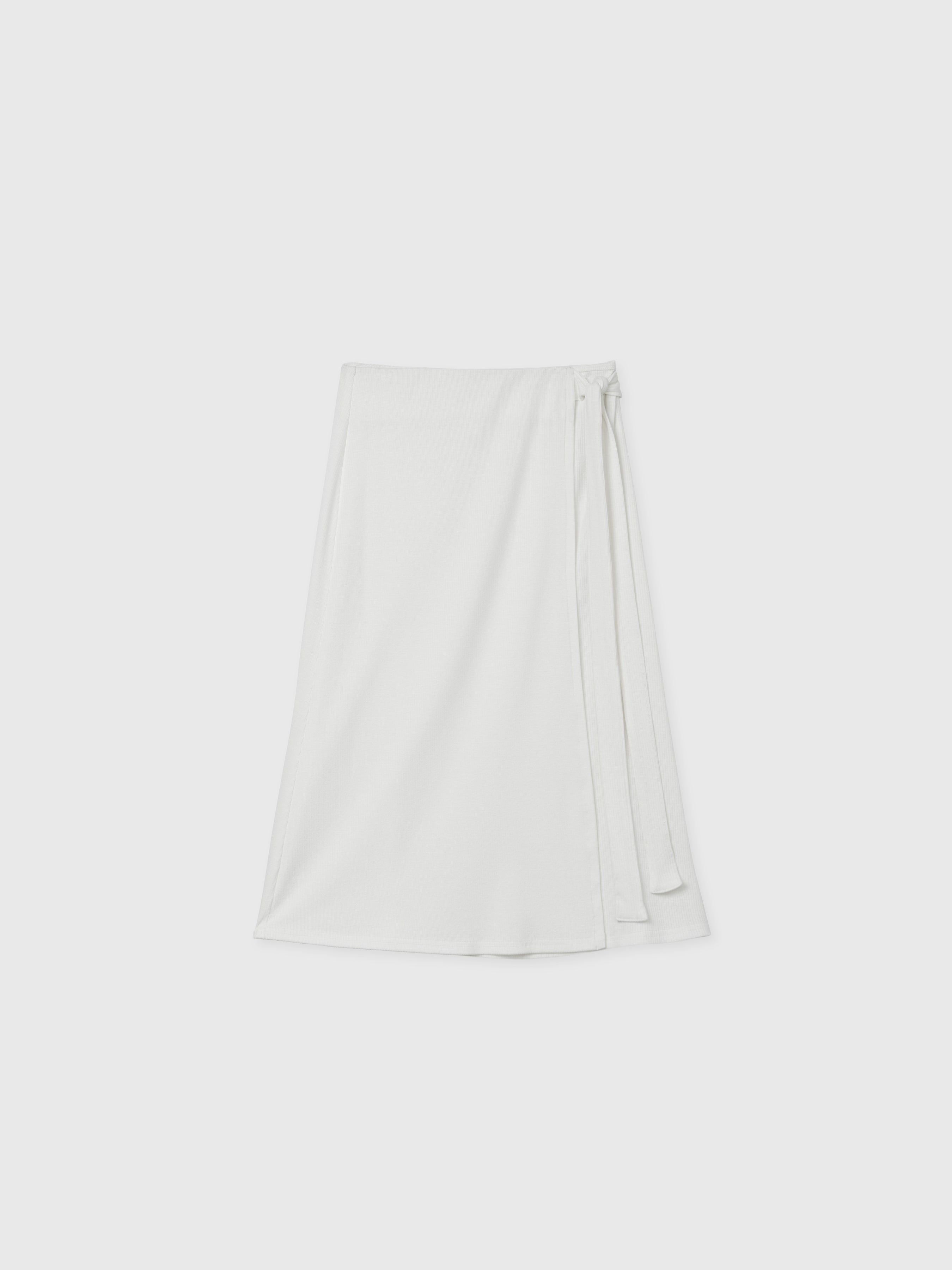 DĀL THE LABEL Modal Rib Knit Wrap Skirt