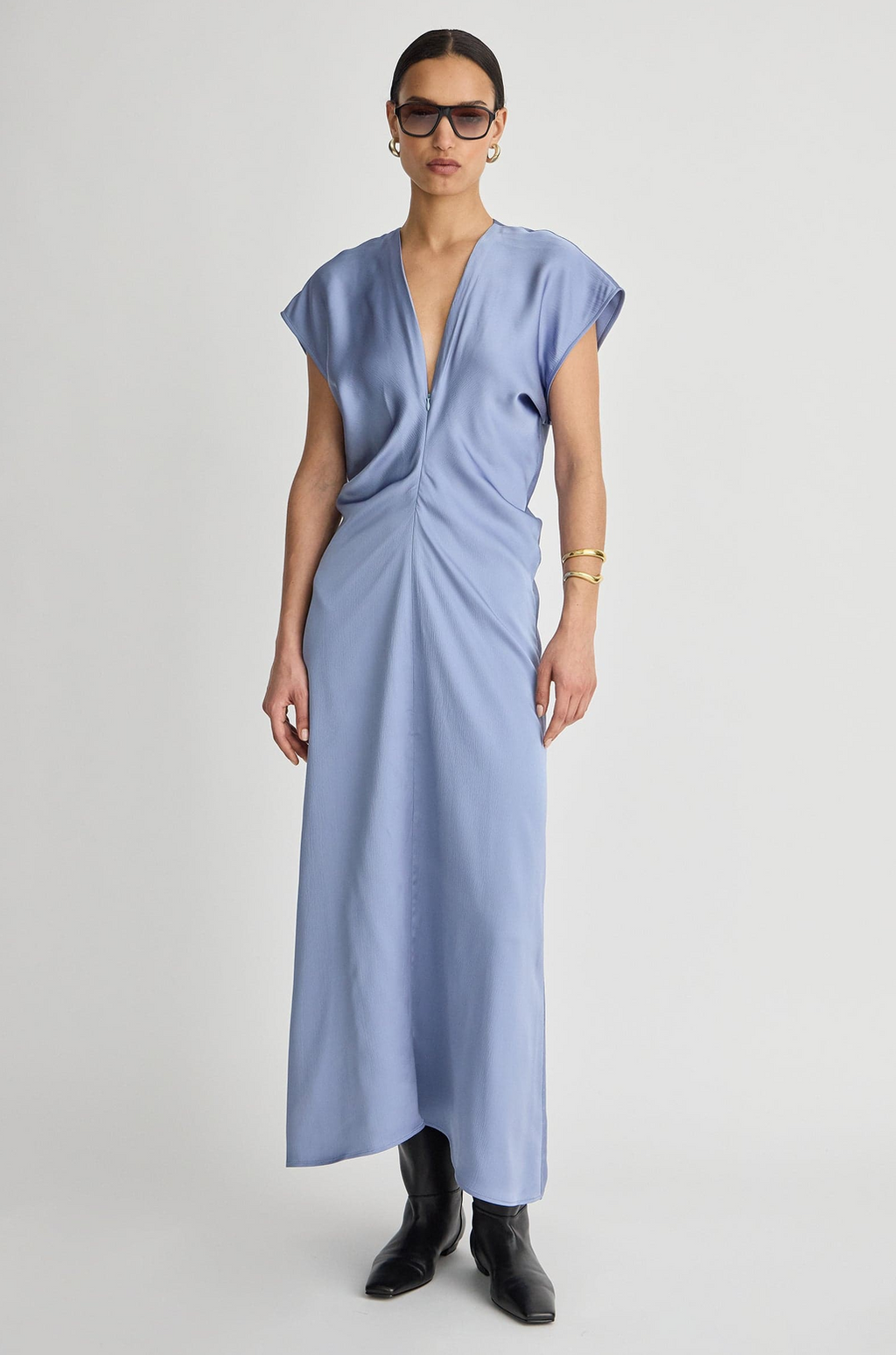 Apiece Apart Monde Drape Bias Maxi Dress