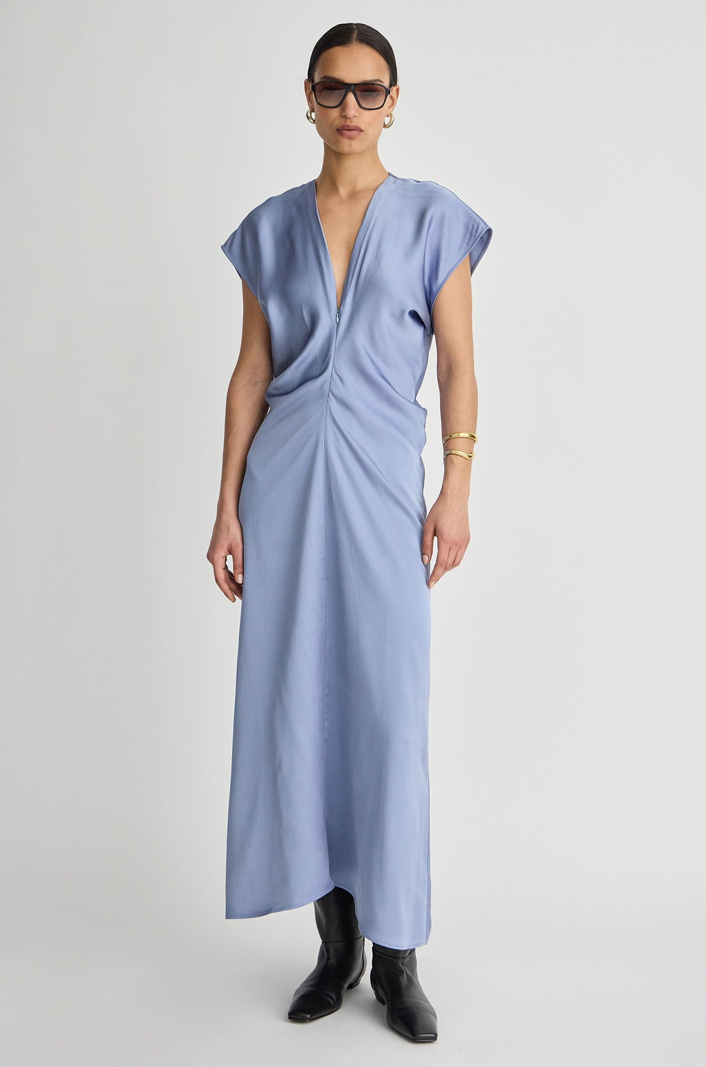 Apiece Apart Monde Drape Bias Maxi Dress