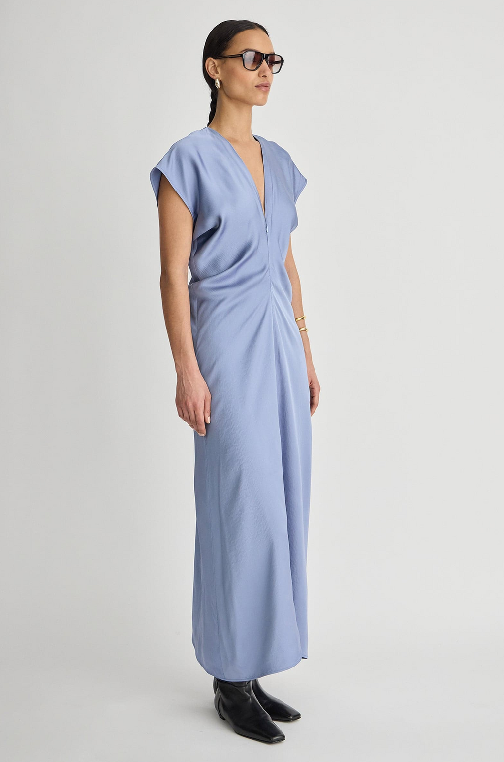 Apiece Apart Monde Drape Bias Maxi Dress