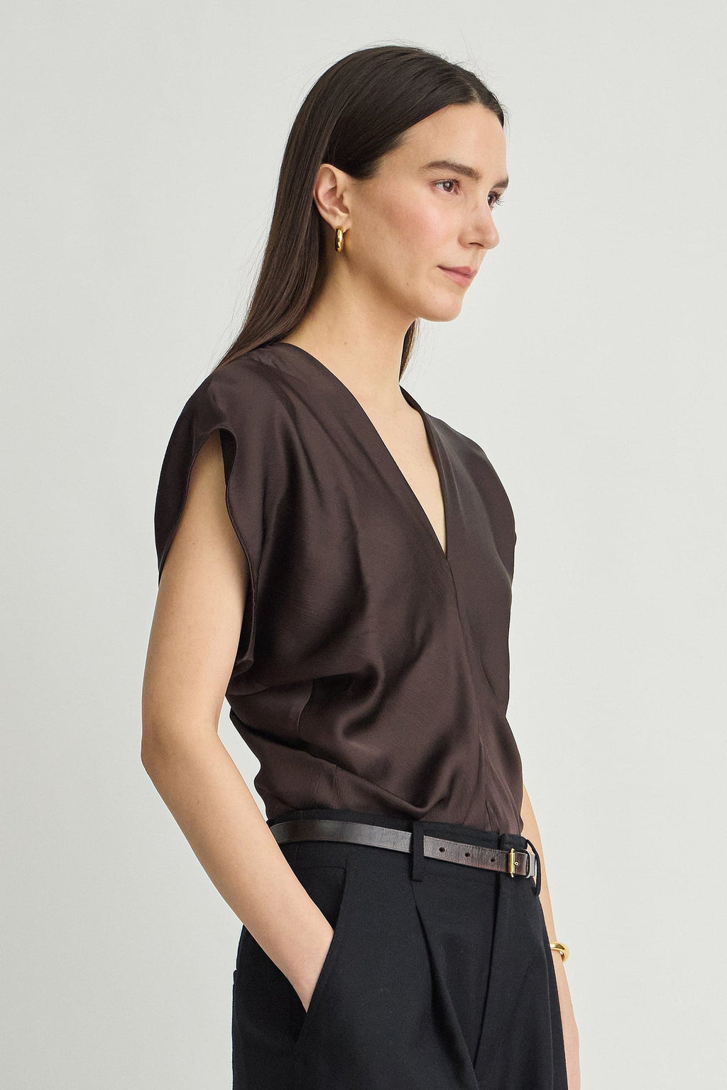 Apiece Apart Monde Drape Bias Top
