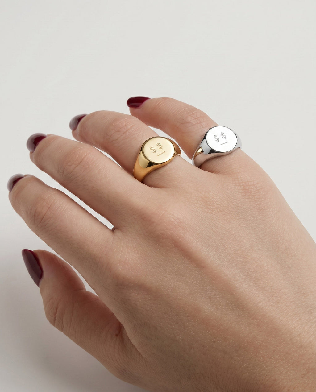 MATTER MATTERS Money Talks Steel Signet Ring