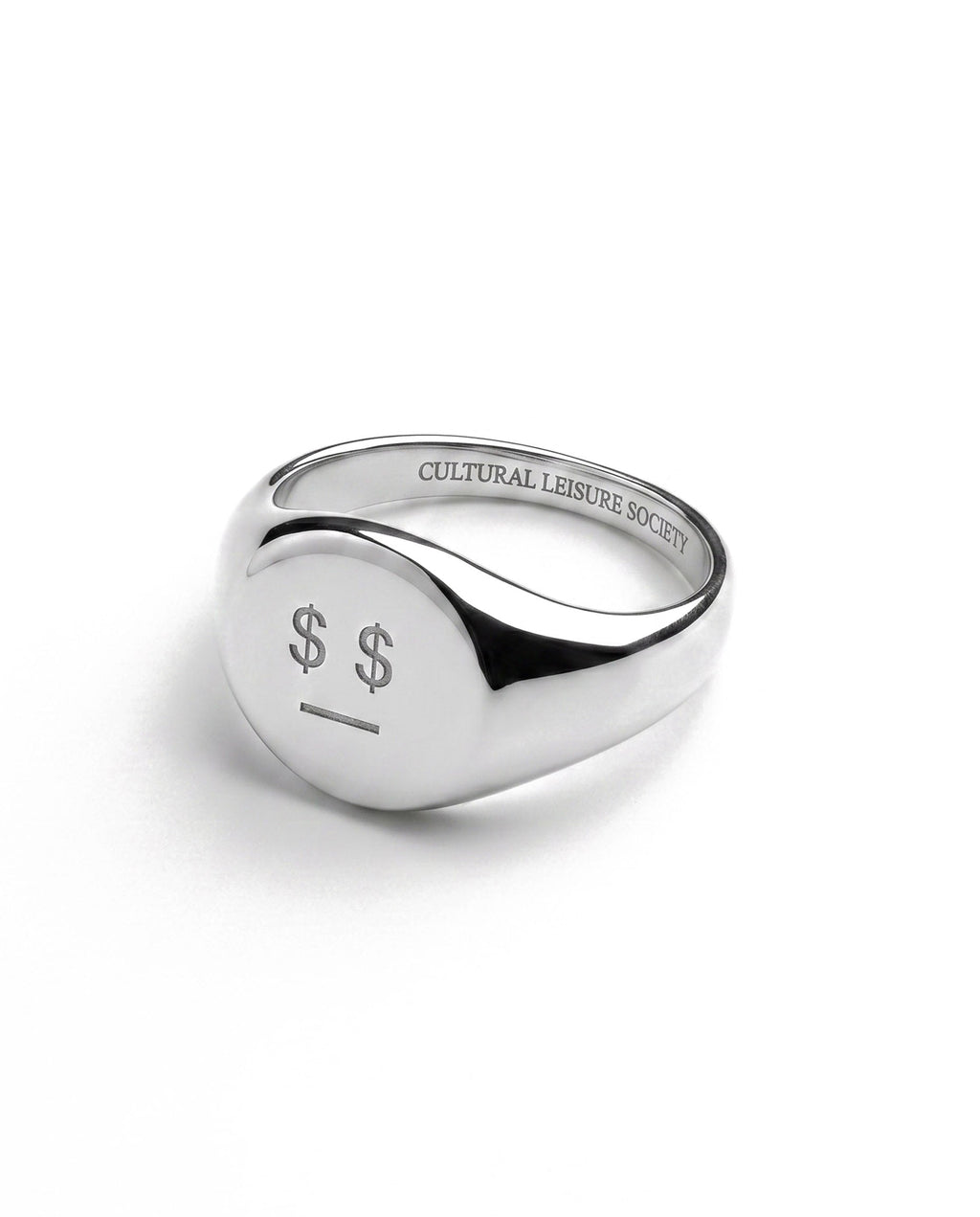 MATTER MATTERS Money Talks Steel Signet Ring