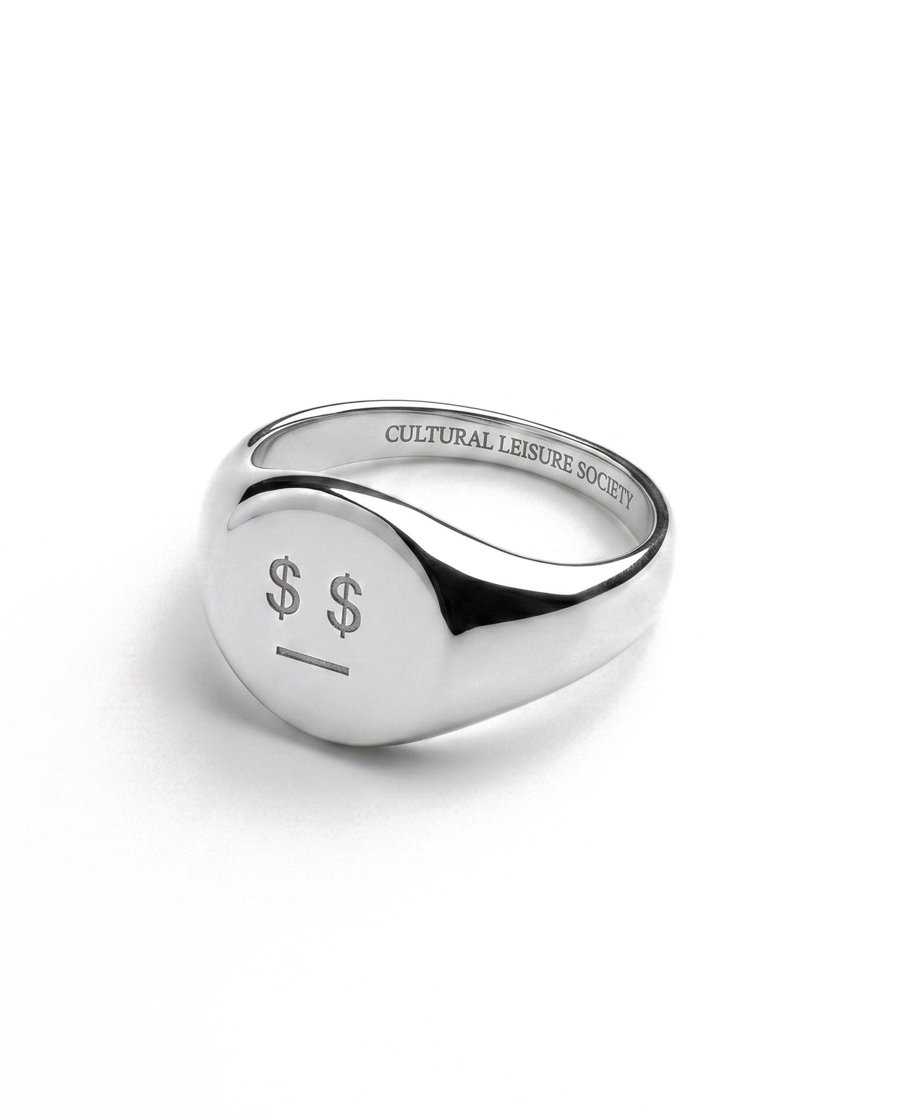 MATTER MATTERS Money Talks Steel Signet Ring
