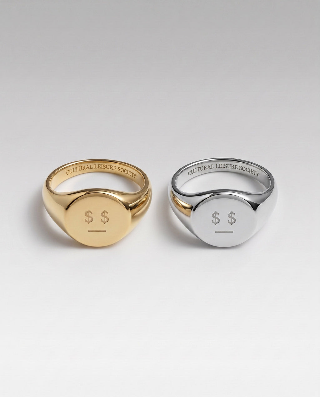 MATTER MATTERS Money Talks Steel Signet Ring