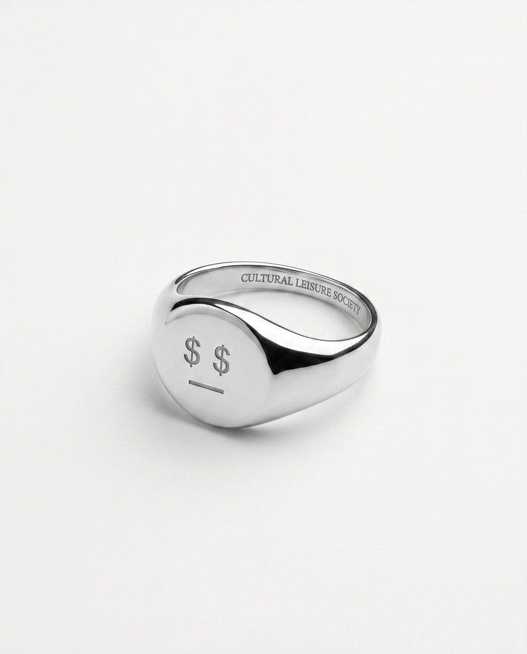 MATTER MATTERS Money Talks Steel Signet Ring