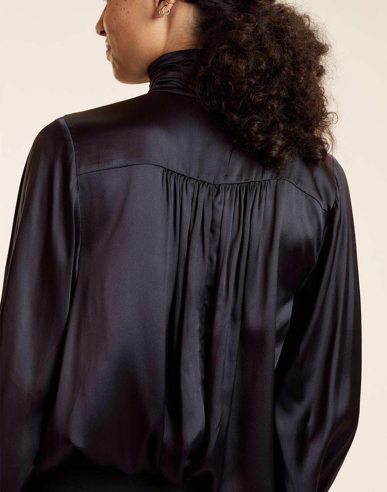 Cynthia Rowley Monroe Silk Blouse - Black