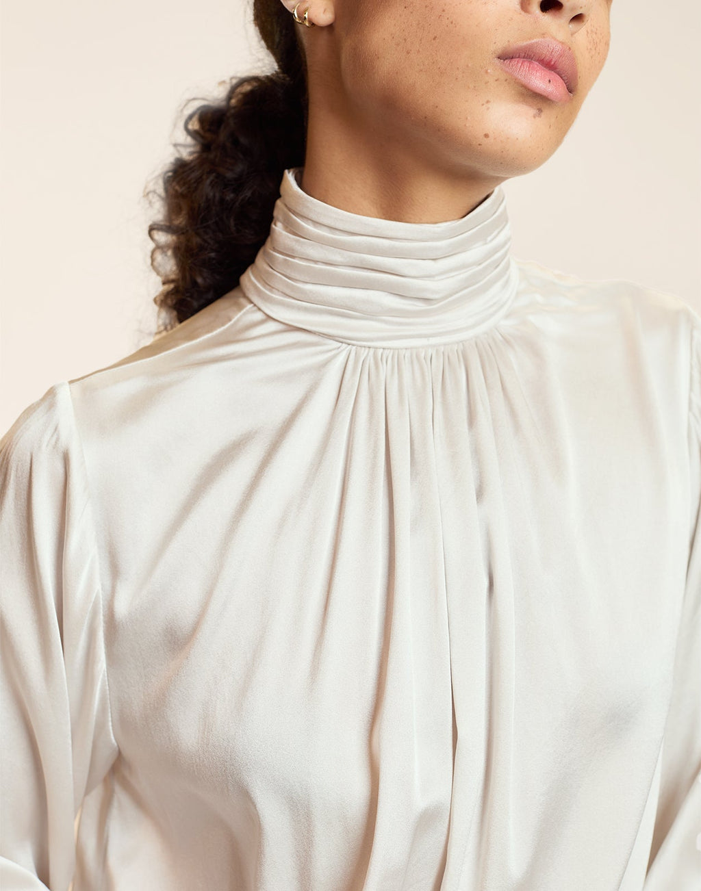 Cynthia Rowley Monroe Silk Blouse - White