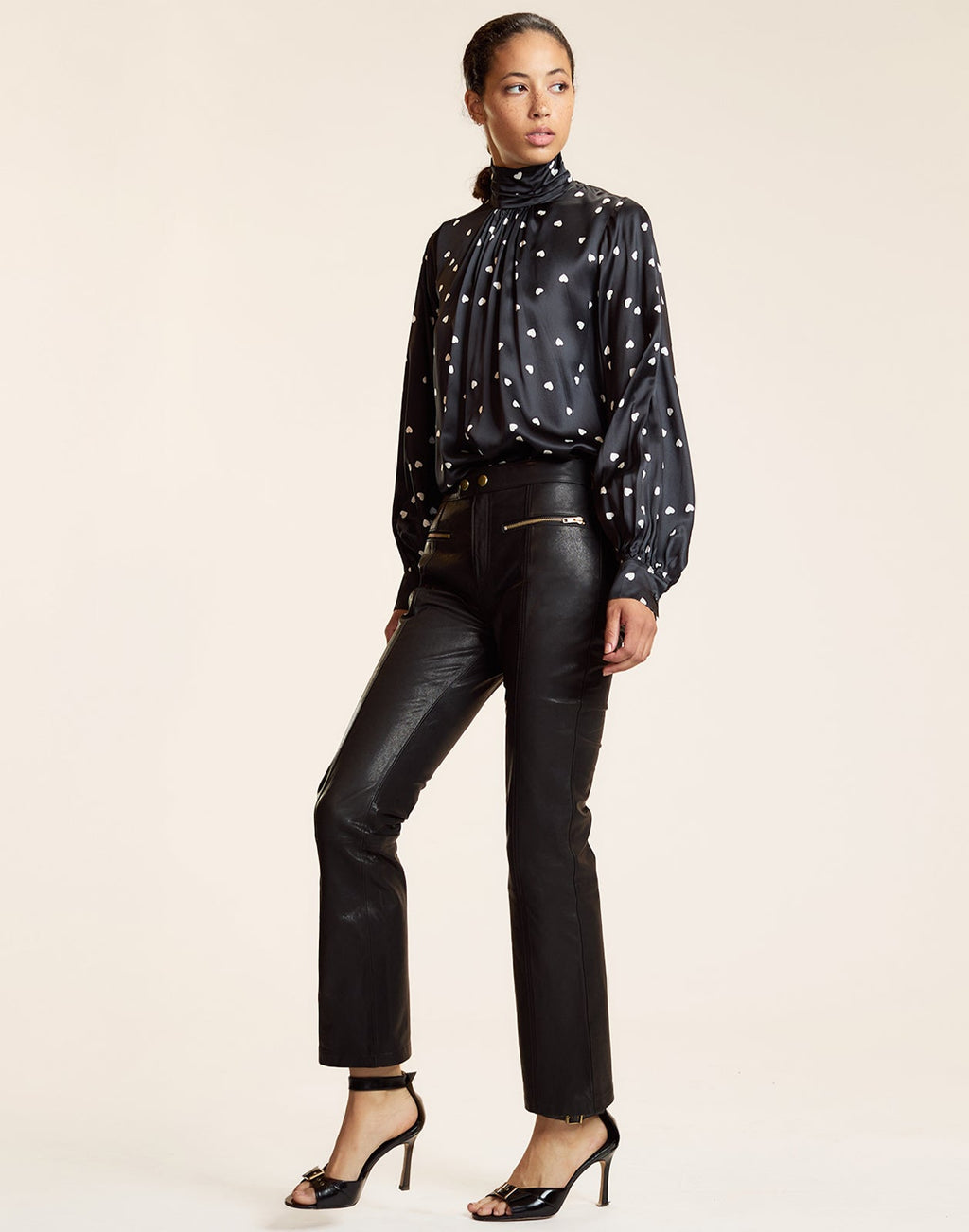 Cynthia Rowley Monroe Silk Blouse - Black
