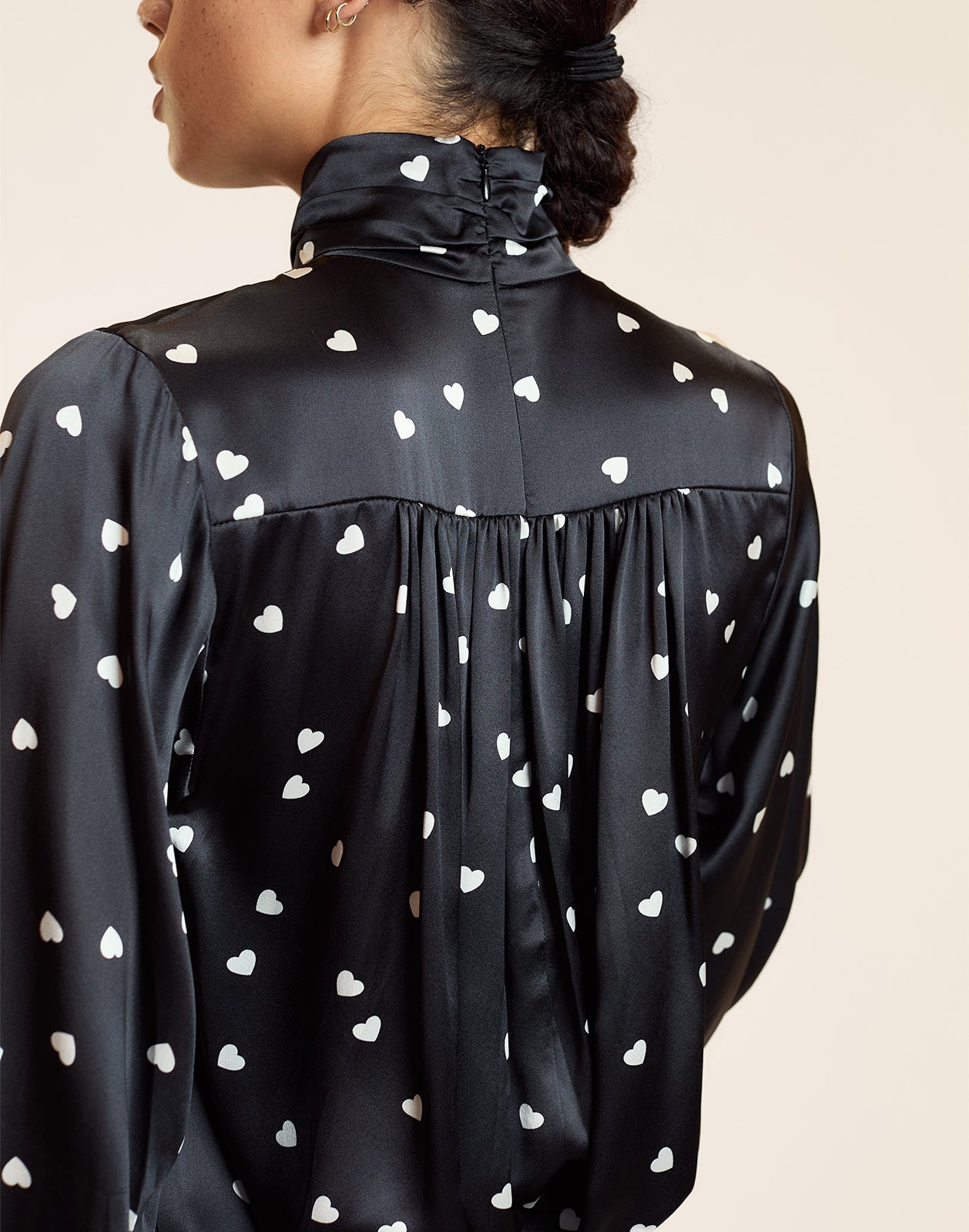 Cynthia Rowley Monroe Silk Blouse - Black