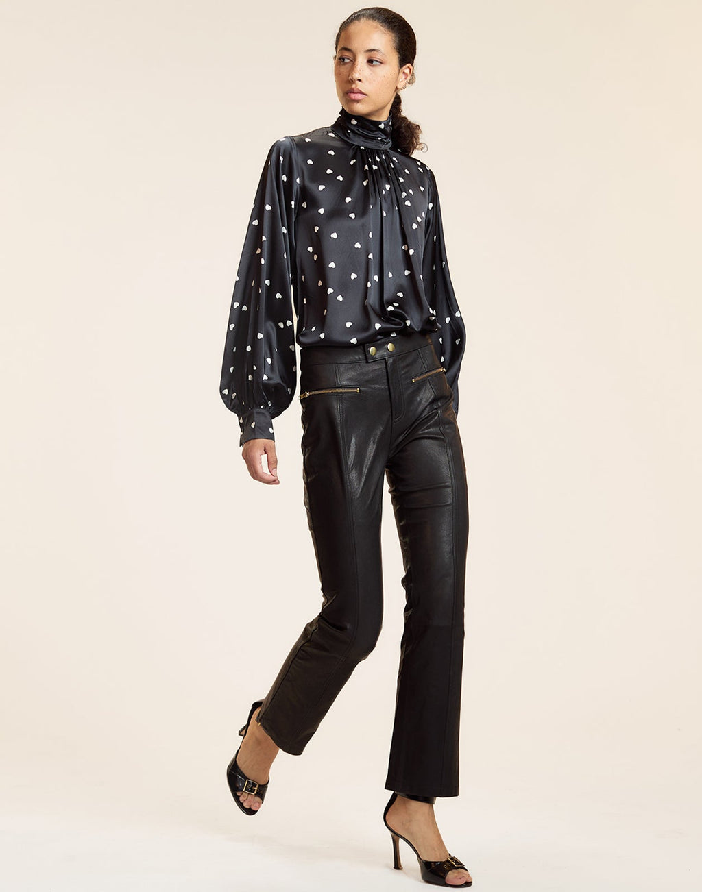 Cynthia Rowley Monroe Silk Blouse - Black