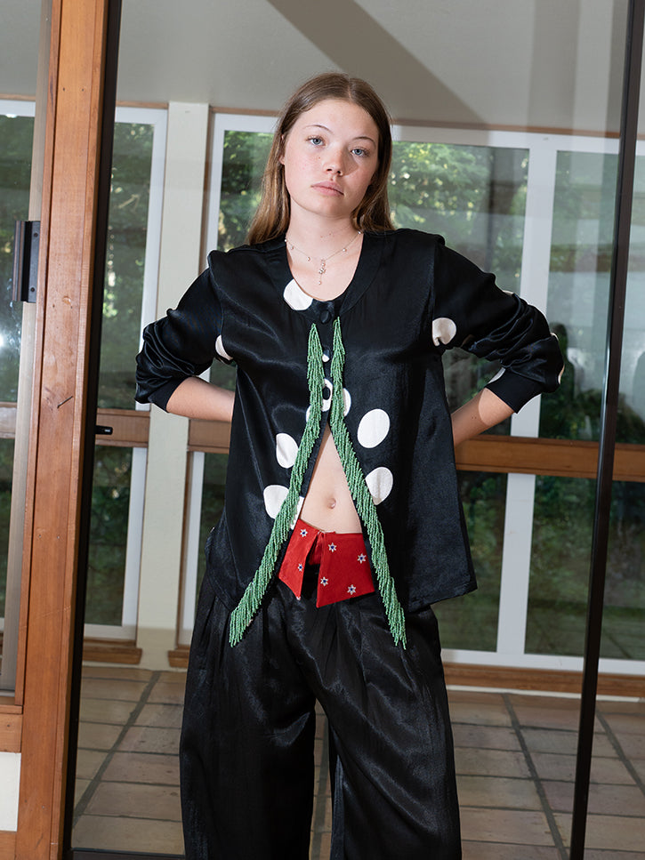 Stand Up Comedy Moon Dye Cardigan - Silk Mashroo