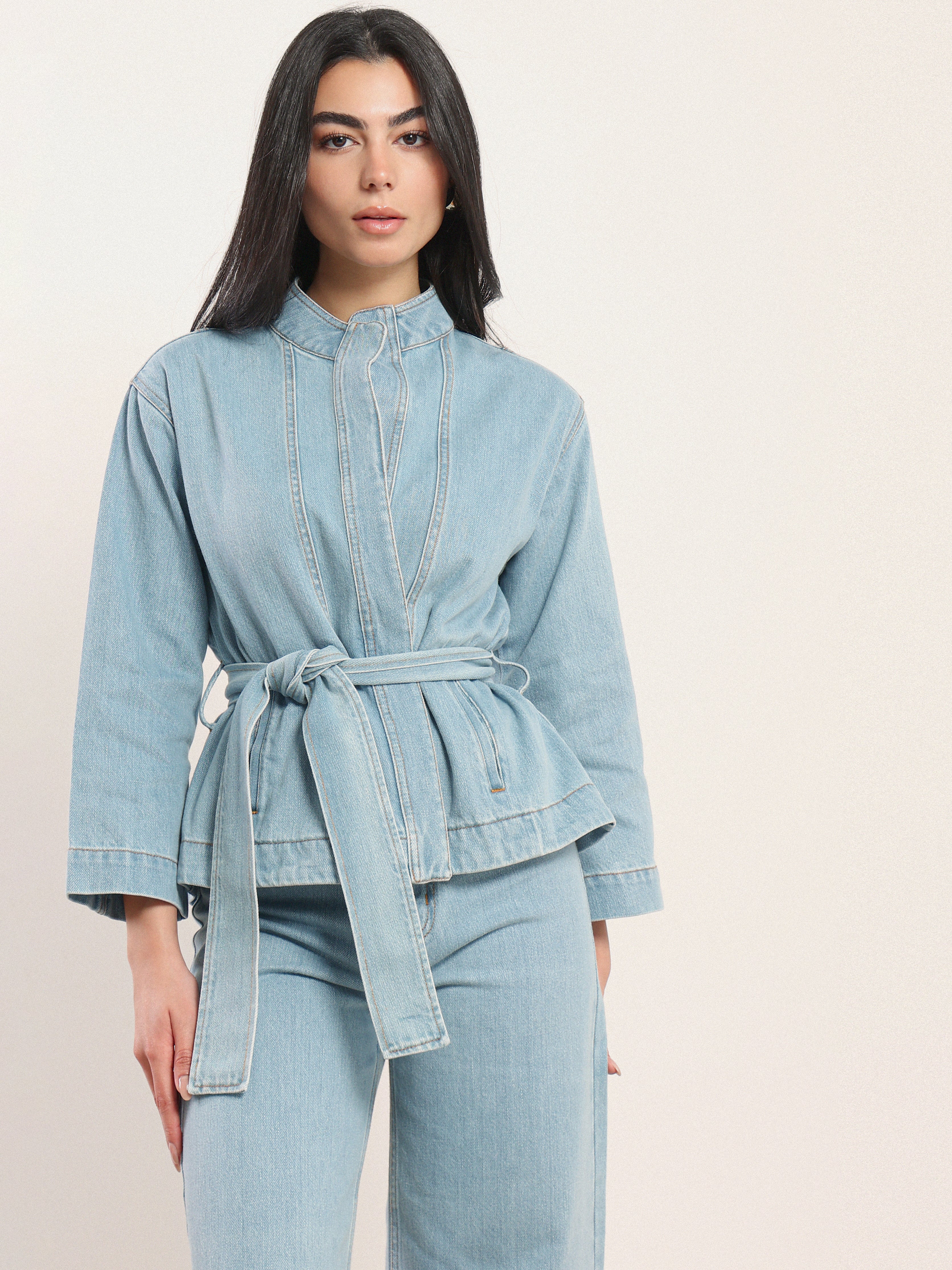 NAZEERAH Qamar Denim Jacket