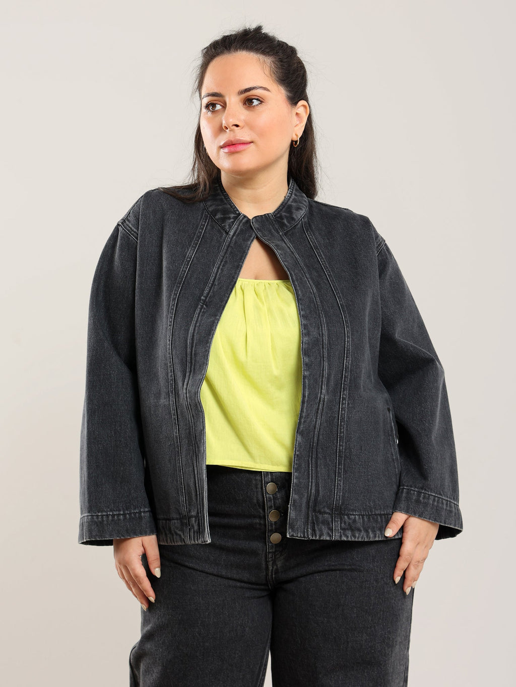 NAZEERAH Qamar Denim Jacket