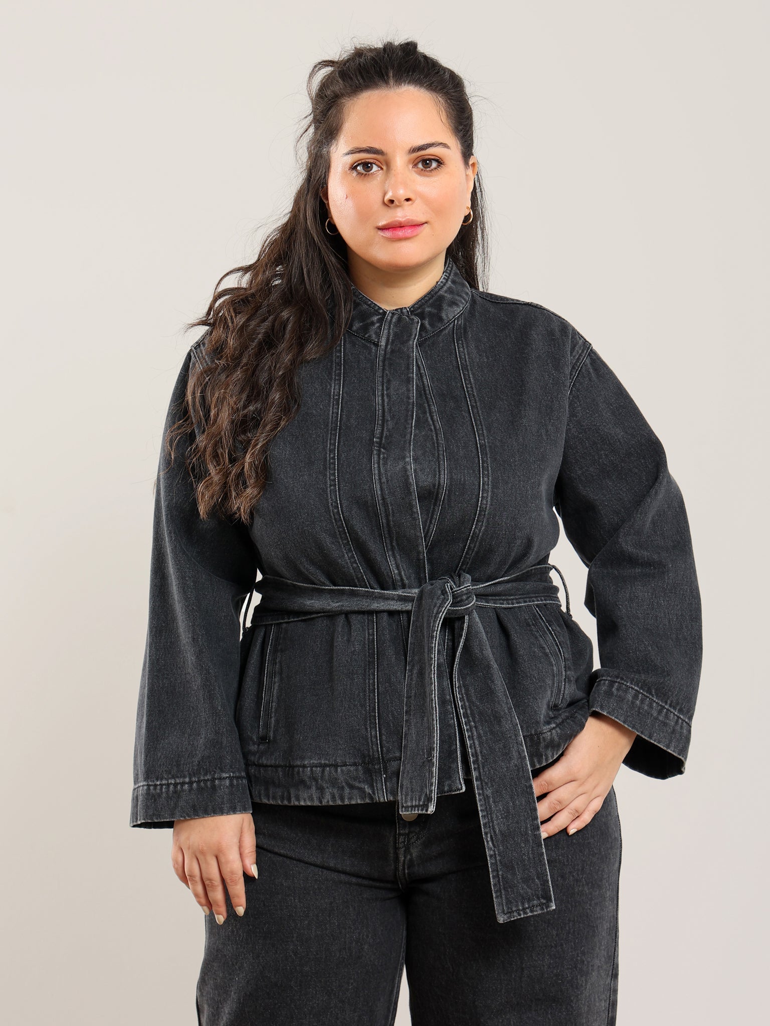 NAZEERAH Qamar Denim Jacket