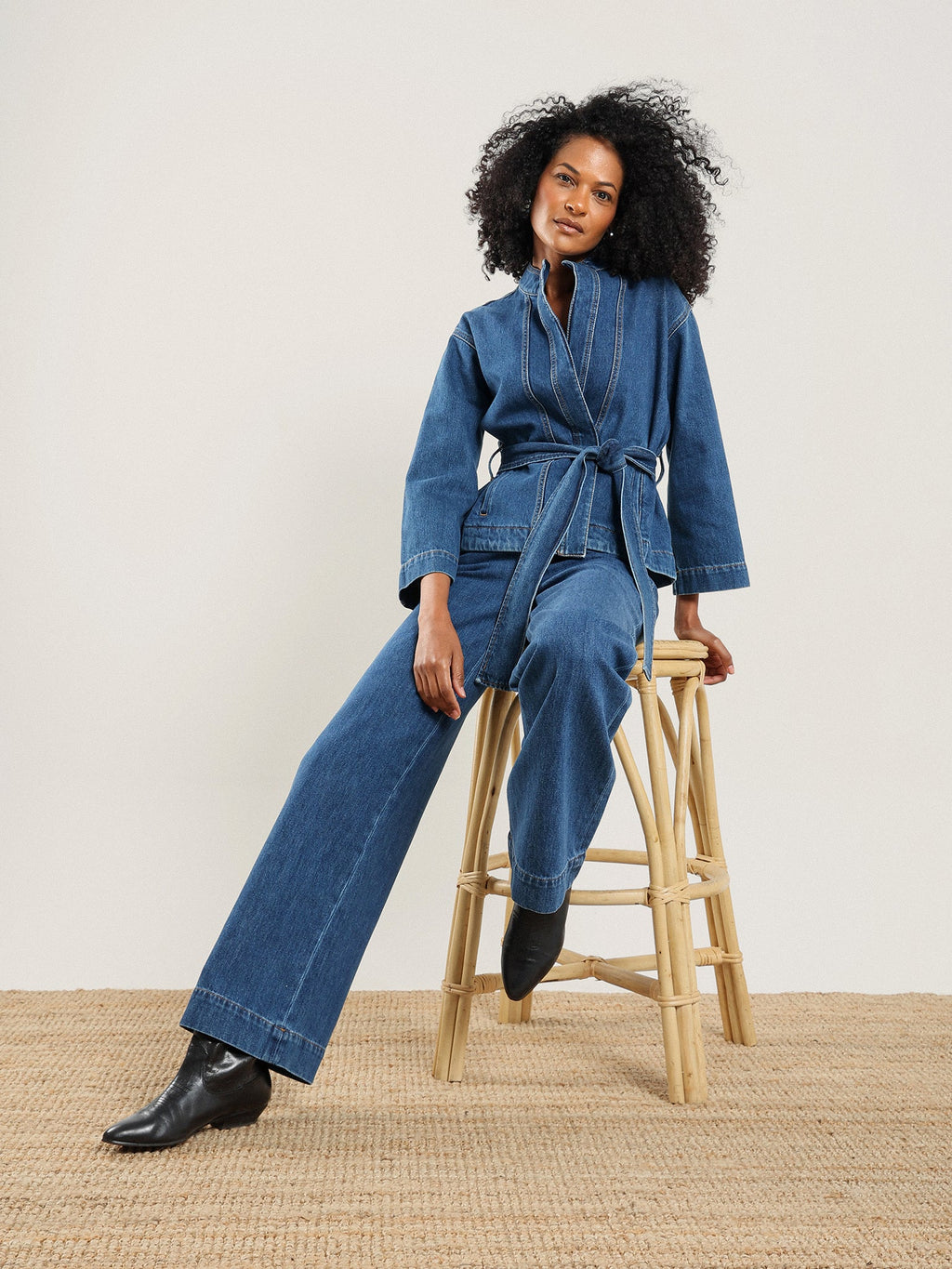 NAZEERAH Qamar Denim Jacket