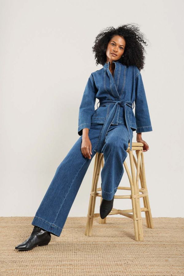 NAZEERAH Qamar Denim Jacket