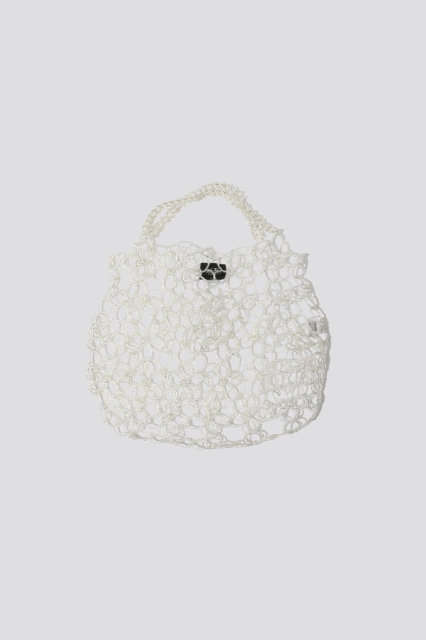 Mozhdeh Matin Flower Beaded Bag