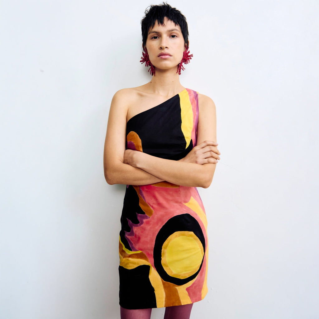 Mozhdeh Matin Kitta Mini Dress - Multi