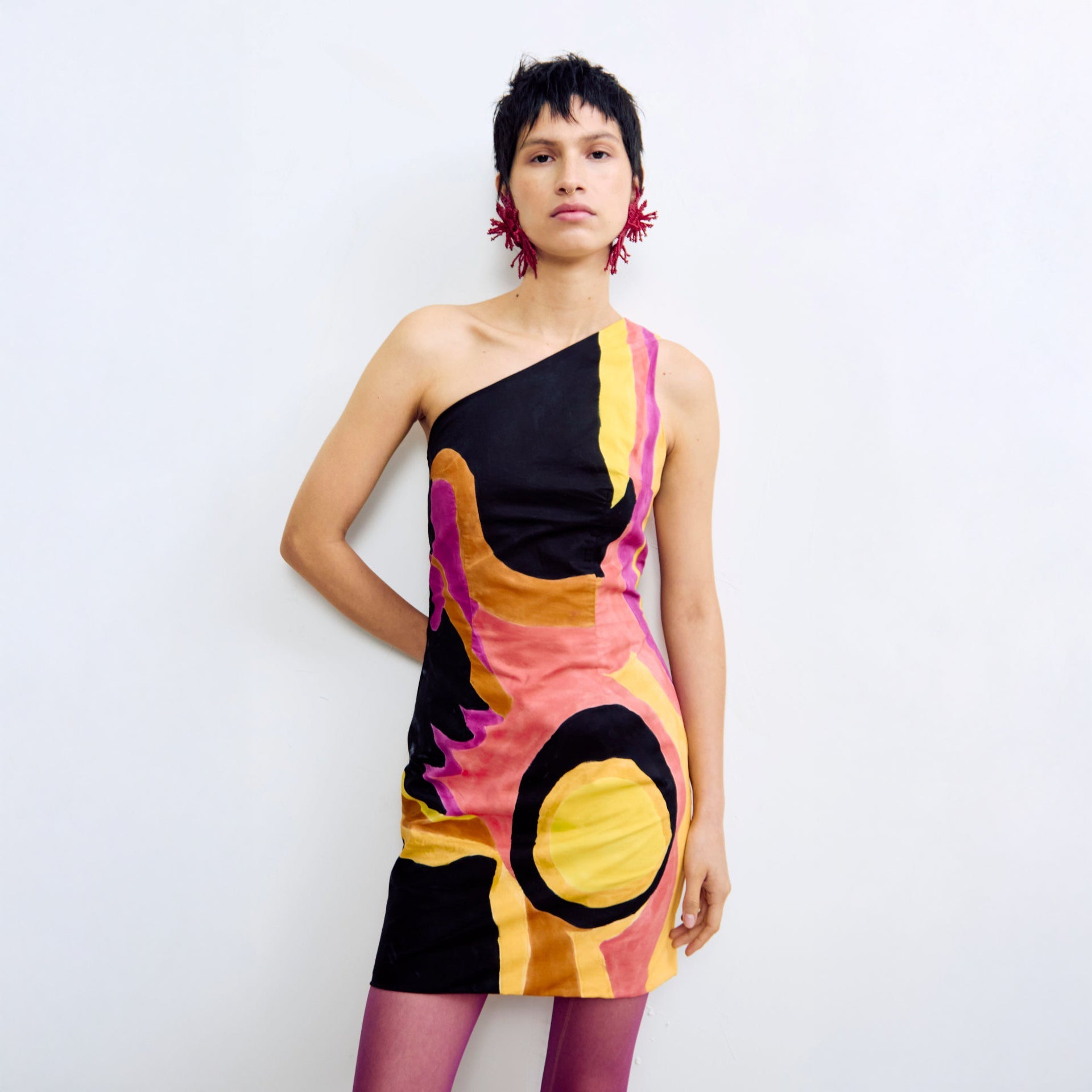 Mozhdeh Matin Kitta Mini Dress - Multi