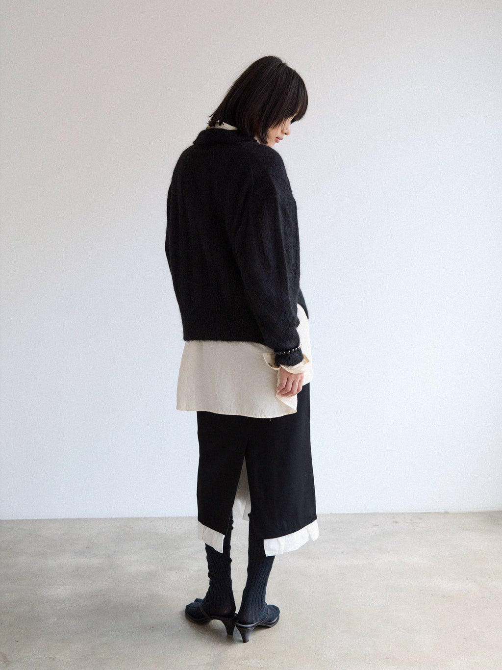 Rus Murmur Polo Sweater - Black