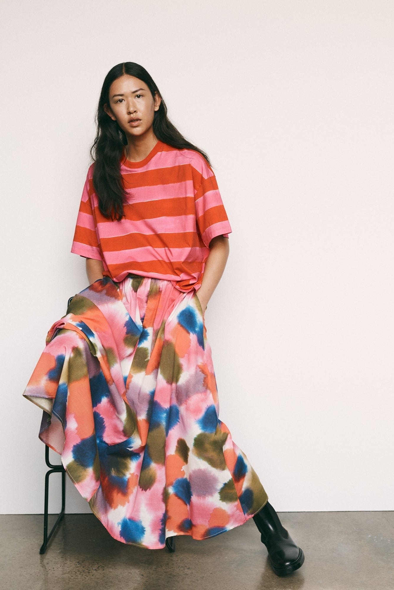Kowtow Muse Skirt - Watercolour