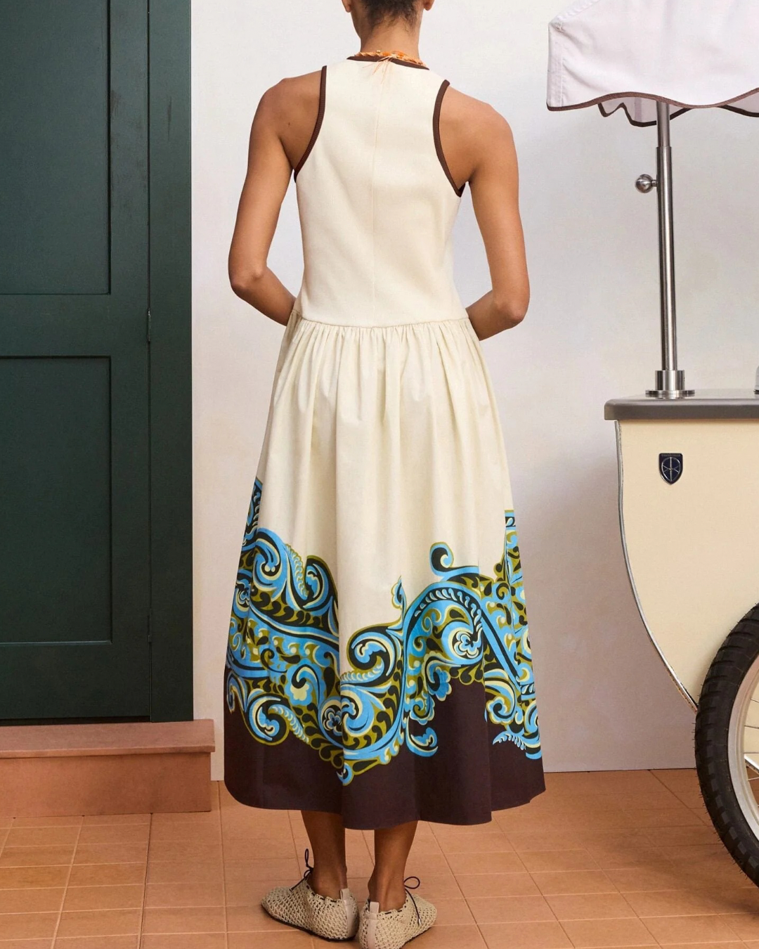 ALÉMAIS Natalia Tank Midi Dress - Cream