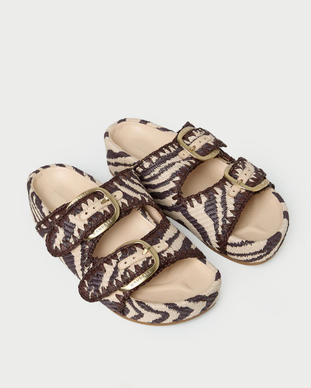 Loeffler Randall Nico Two Band Sandal - Vintage Zebra