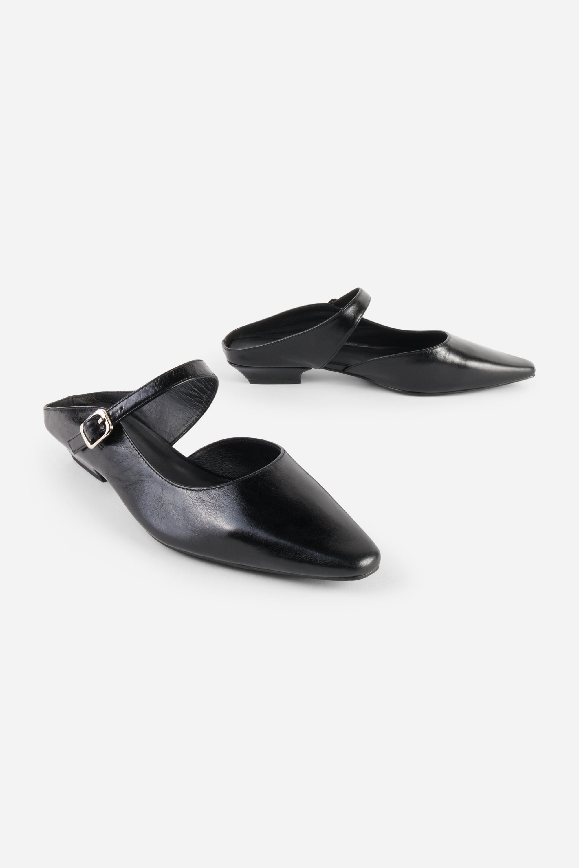 INTENTIONALLY __________. Nona Leather Flat Mule
