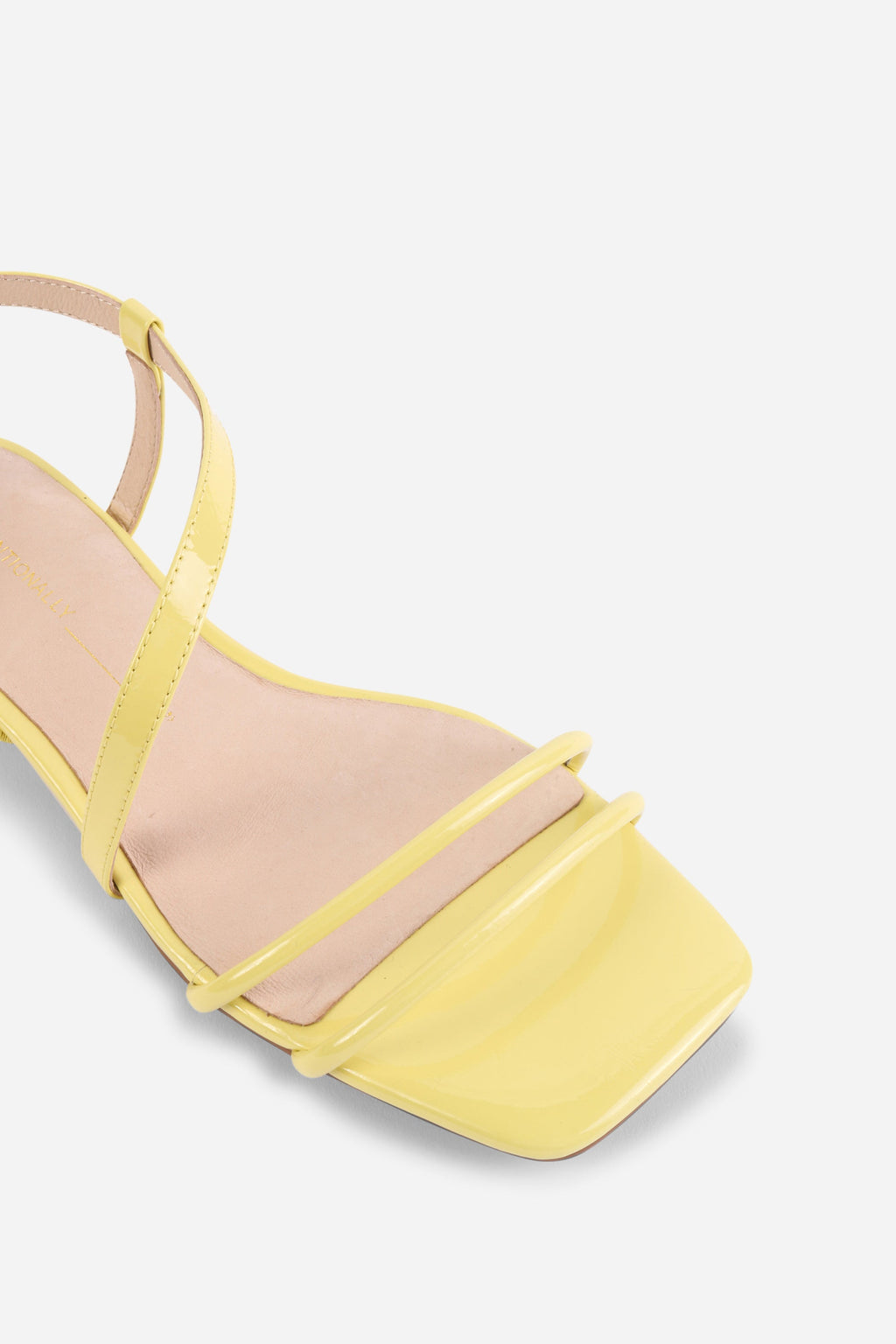 INTENTIONALLY __________. Nonfiction Flat Sandal