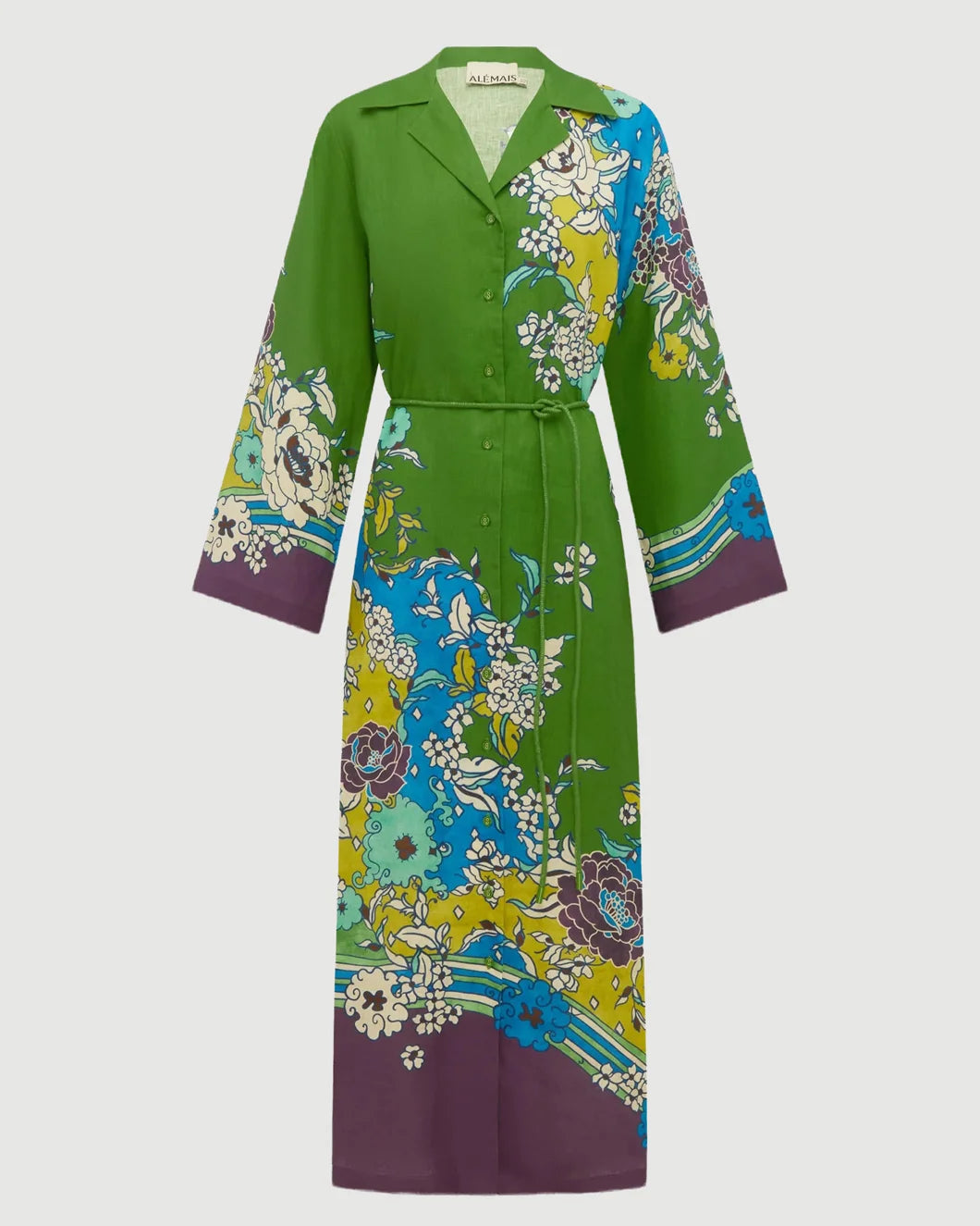 ALÉMAIS Nanci Shirtdress - Green