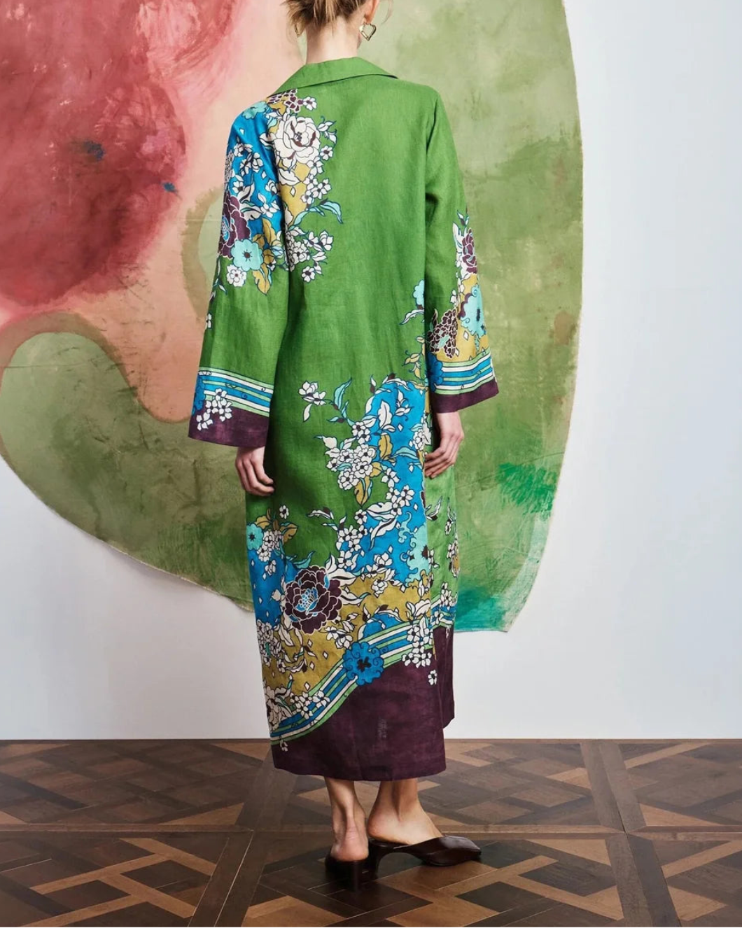 ALÉMAIS Nanci Shirtdress - Green