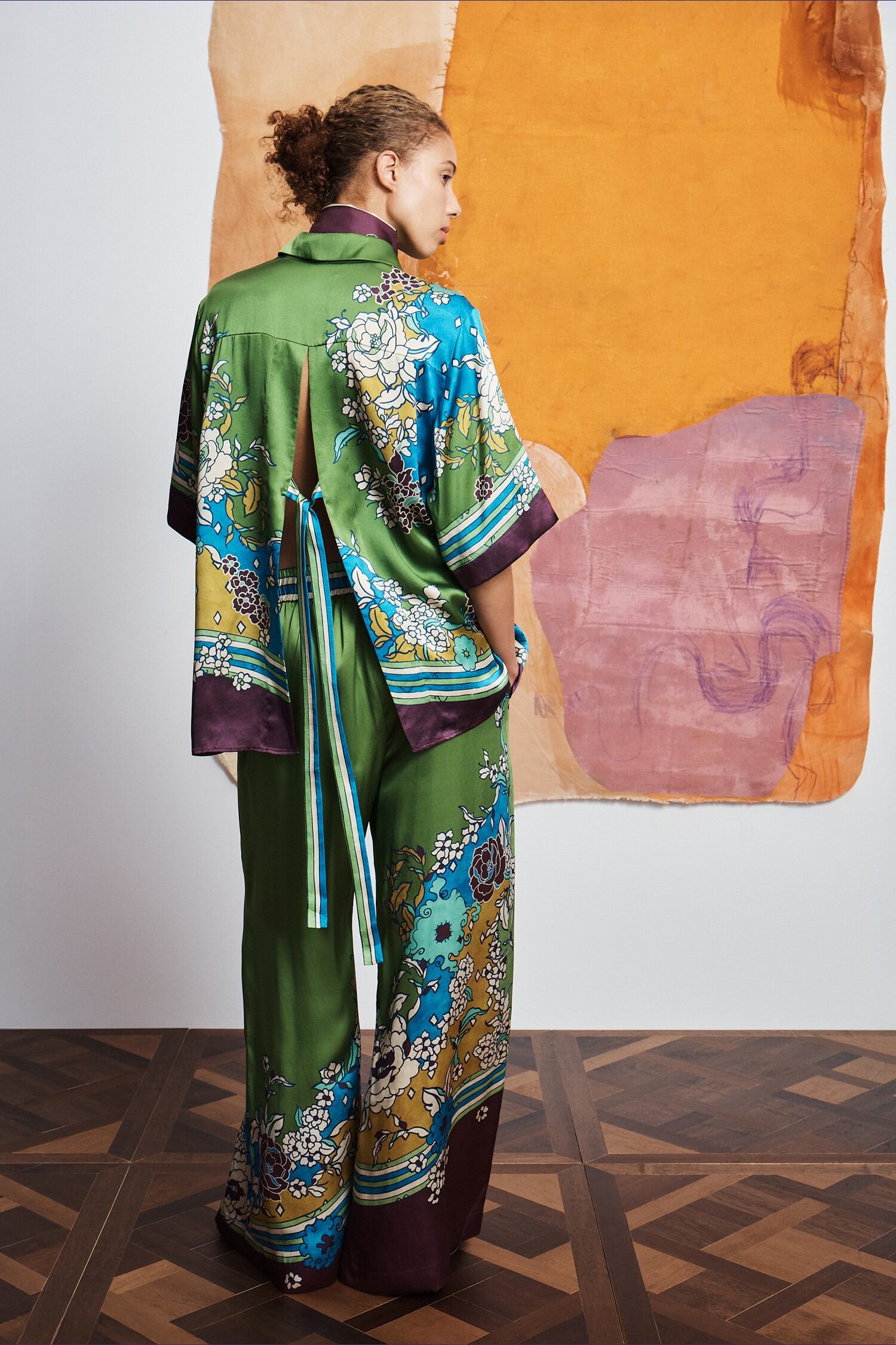 ALÉMAIS Nanci Silk Pant - Multi
