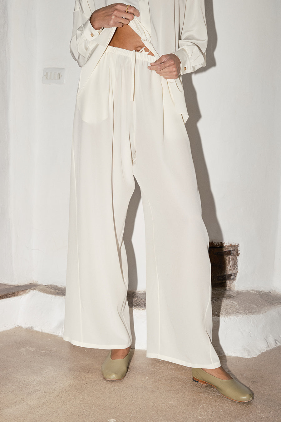 Datura Silk Judo Pants - Nata