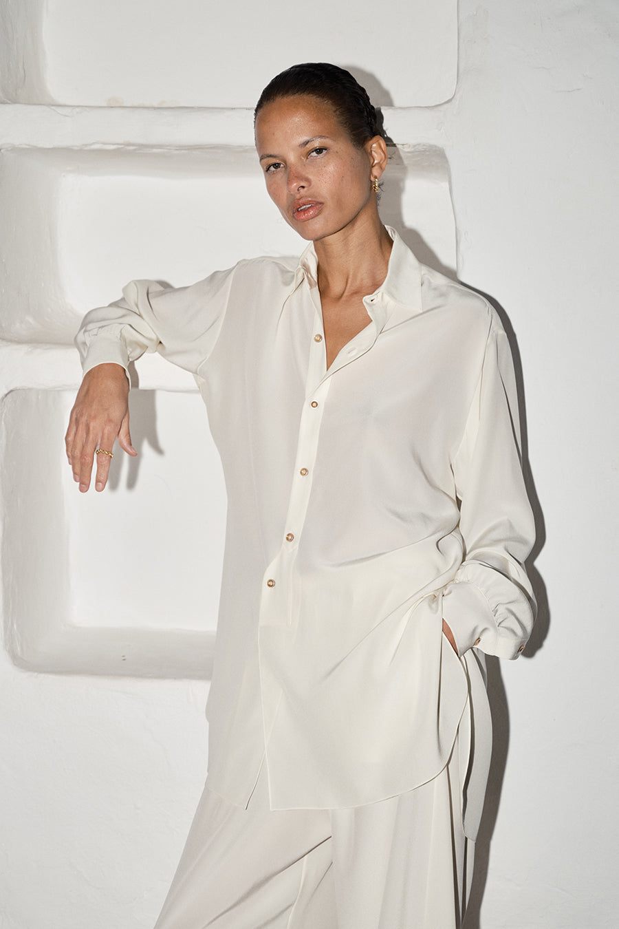 Datura Silk Paul Blouse - Nata