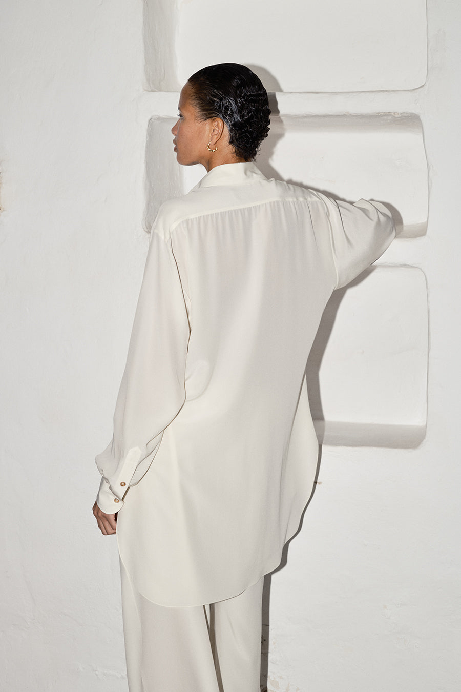 Datura Silk Paul Blouse - Nata