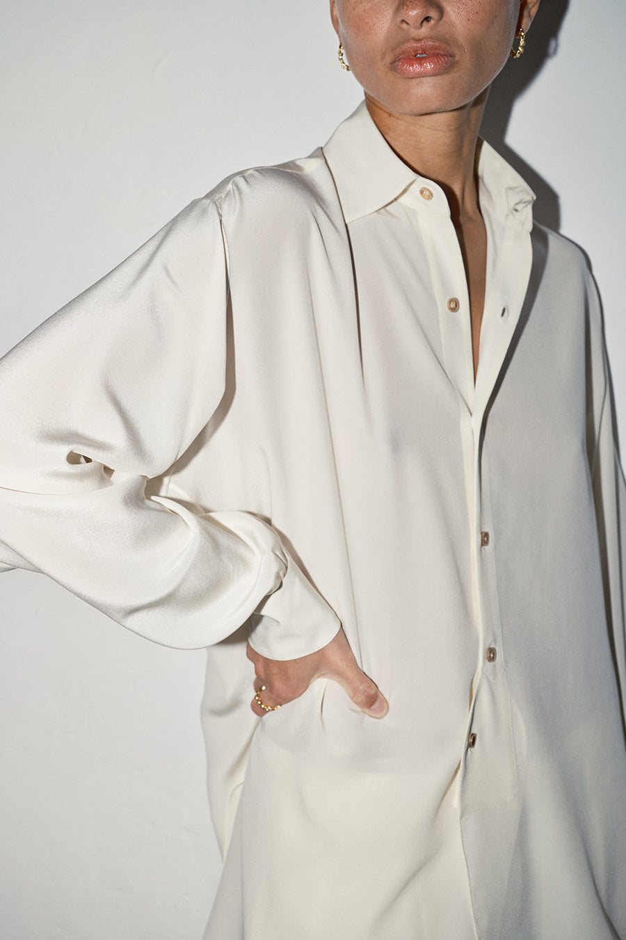 Datura Silk Paul Blouse - Nata