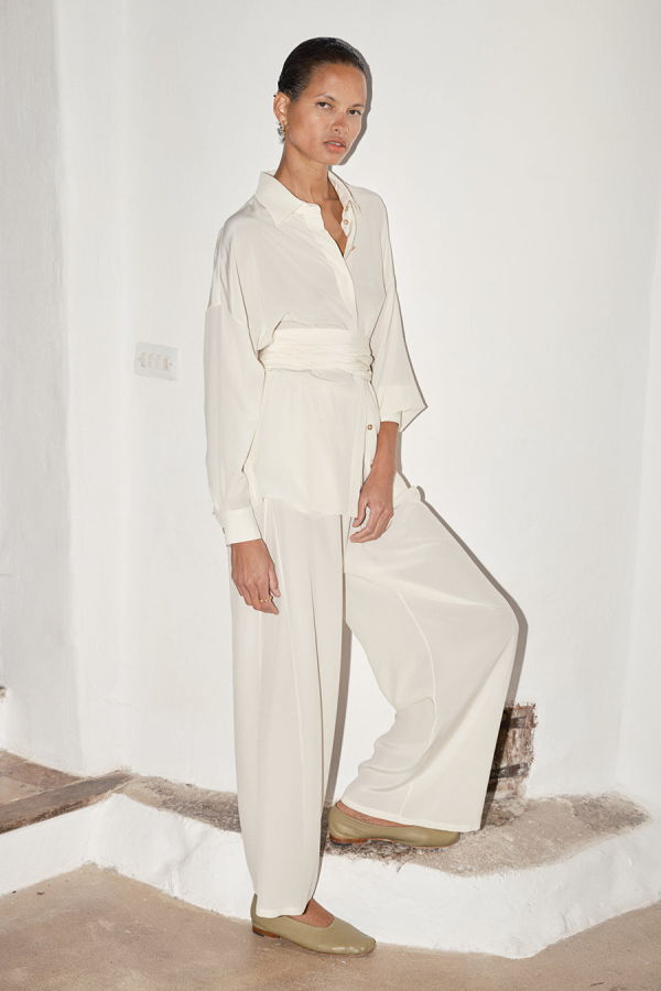 Datura Silk Ren Blouse - Nata