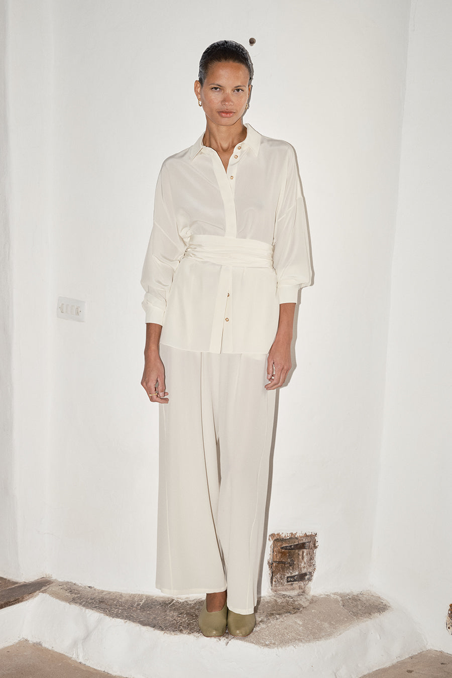 Datura Silk Ren Blouse - Nata