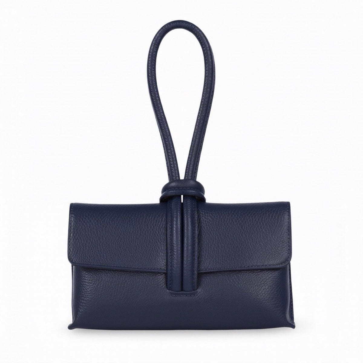 London Atelier Byproduct Leather Loop Clutch Bag