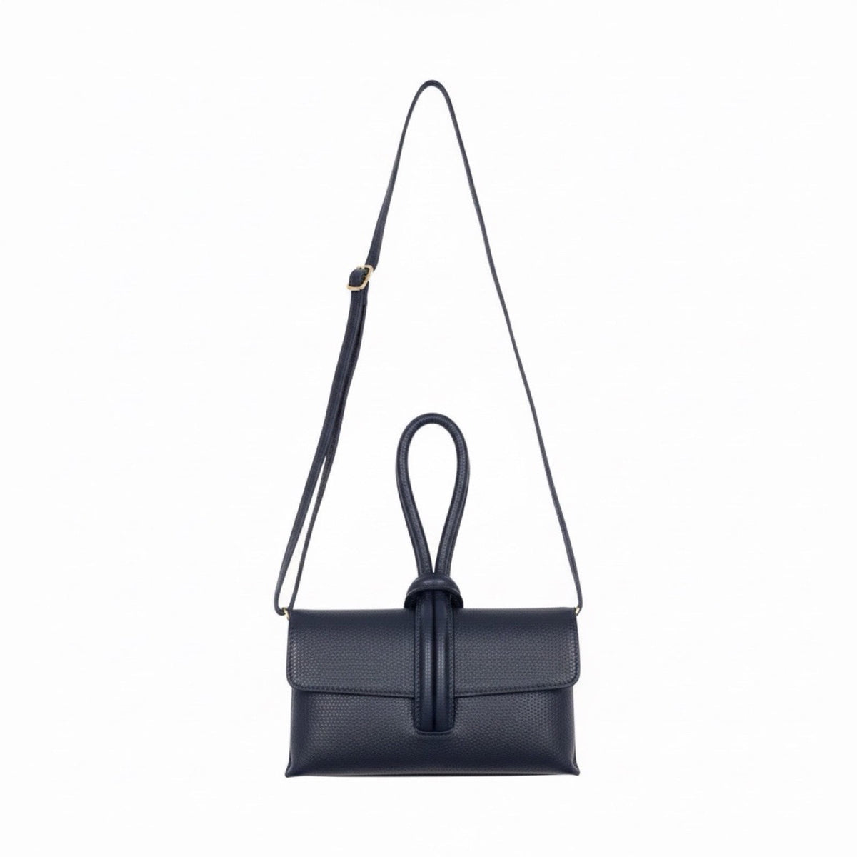 London Atelier Byproduct Leather Loop Clutch Bag