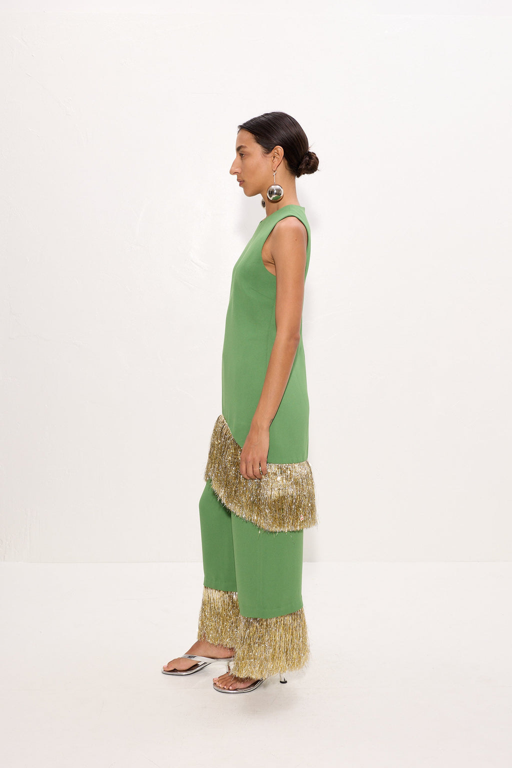 Simon Miller Nella Fringe Pant - Spruce Green