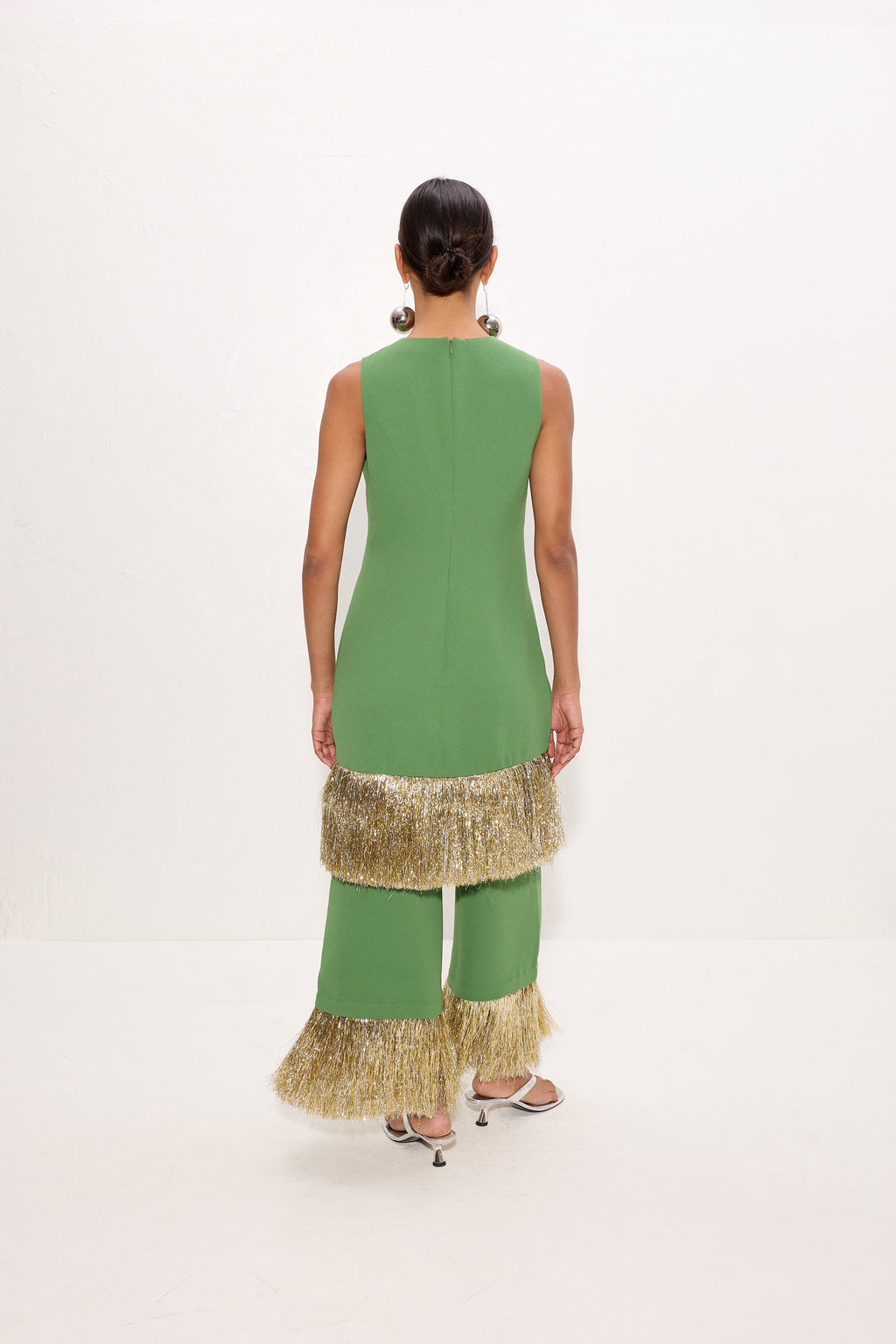 Simon Miller Nella Fringe Pant - Spruce Green